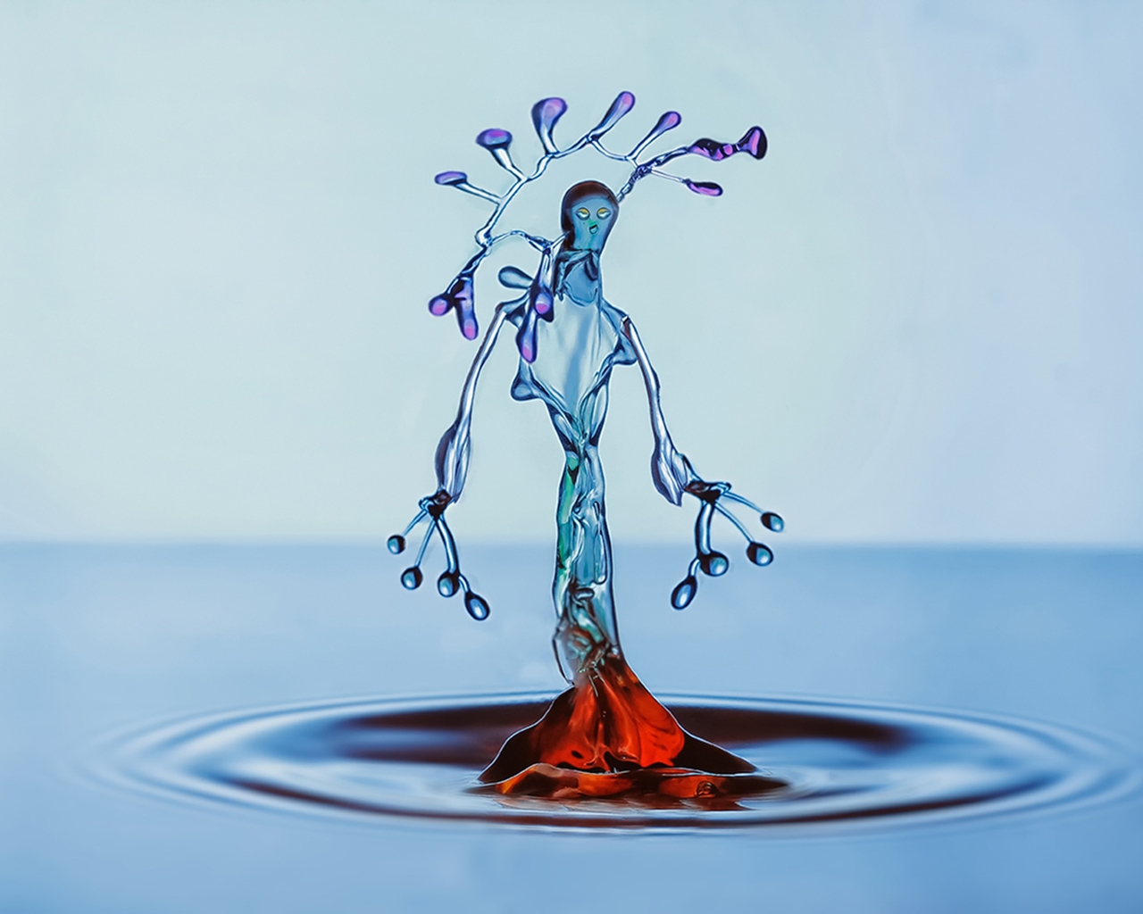 Water Splash Figurine for 1280 x 1024 resolution
