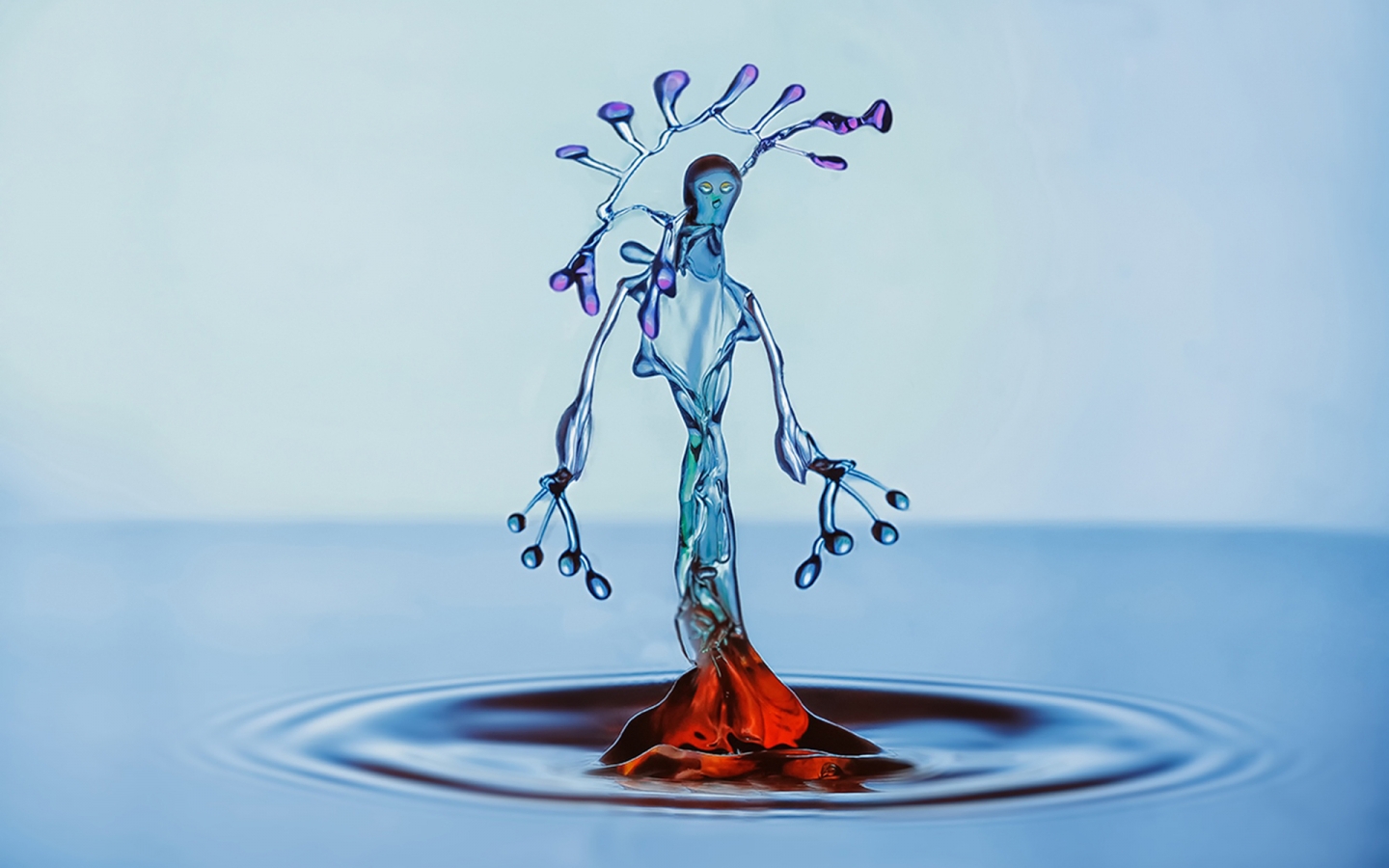 Water Splash Figurine for 1440 x 900 widescreen resolution
