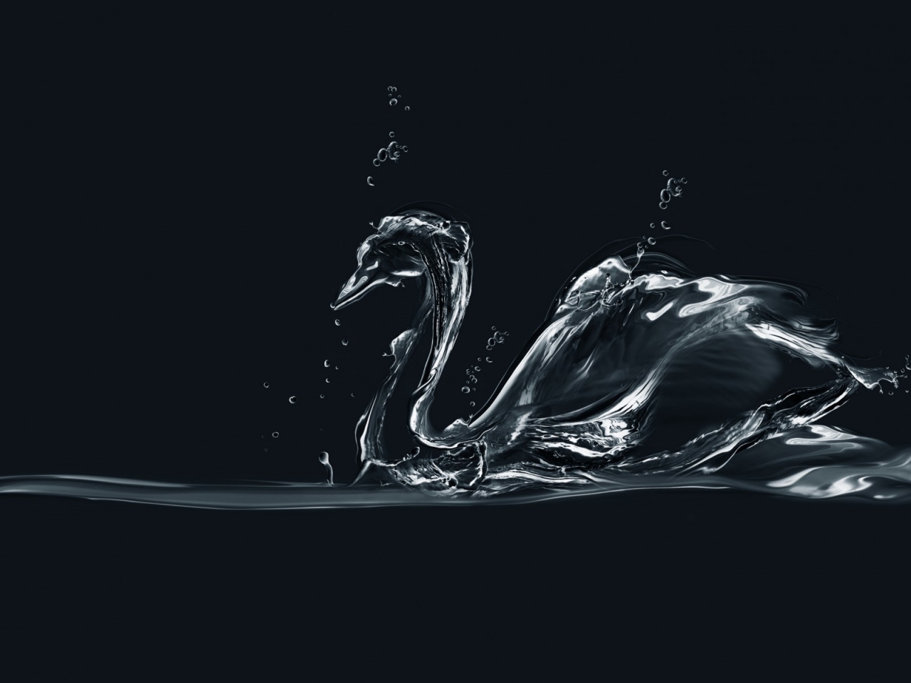 Water Swan for 1280 x 960 resolution