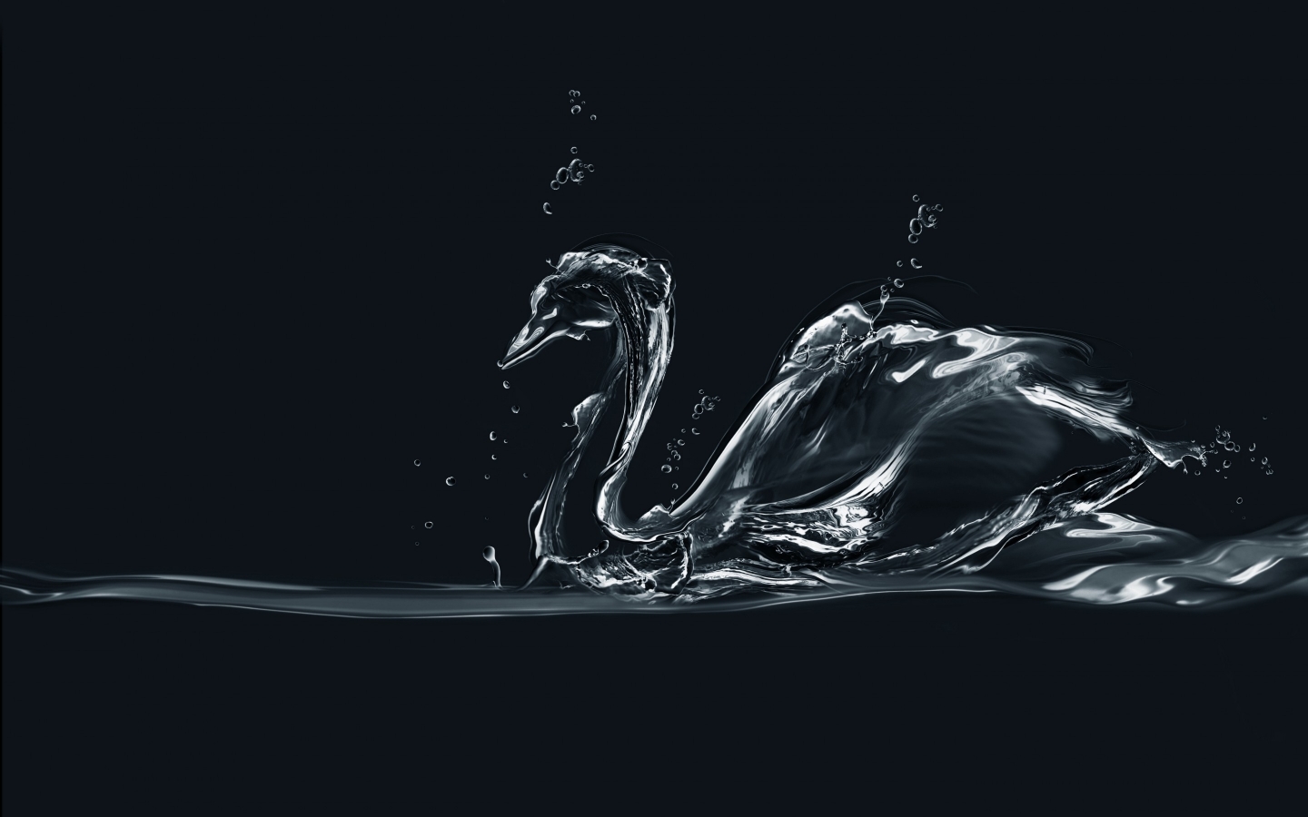 Water Swan for 1440 x 900 widescreen resolution