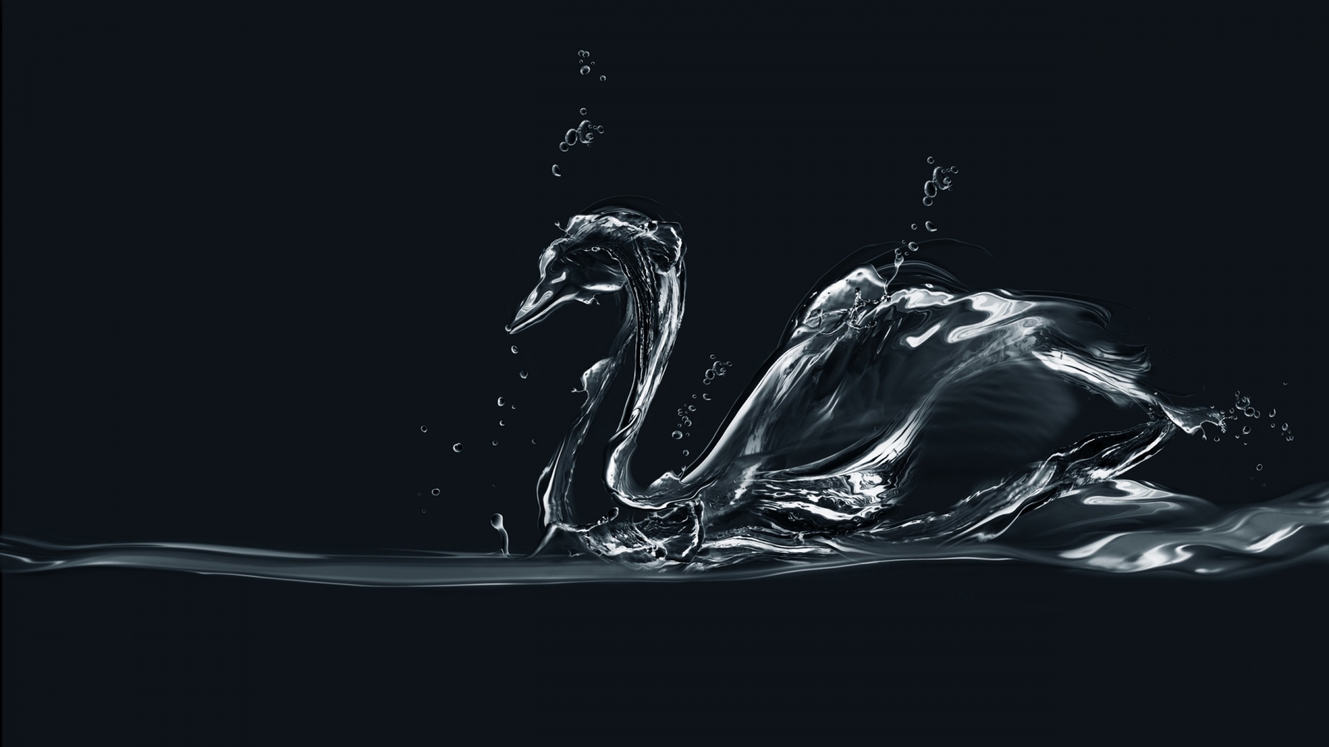 Water Swan for 1920 x 1080 HDTV 1080p resolution