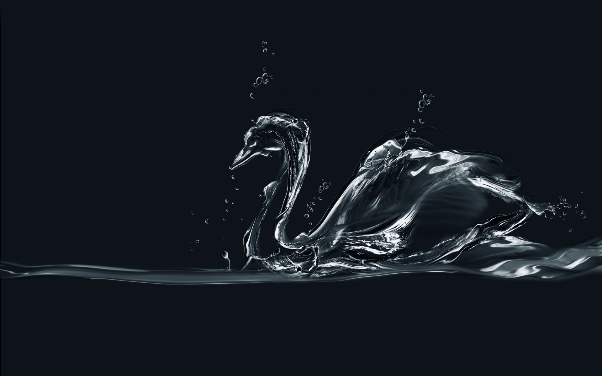 Water Swan for 1920 x 1200 widescreen resolution