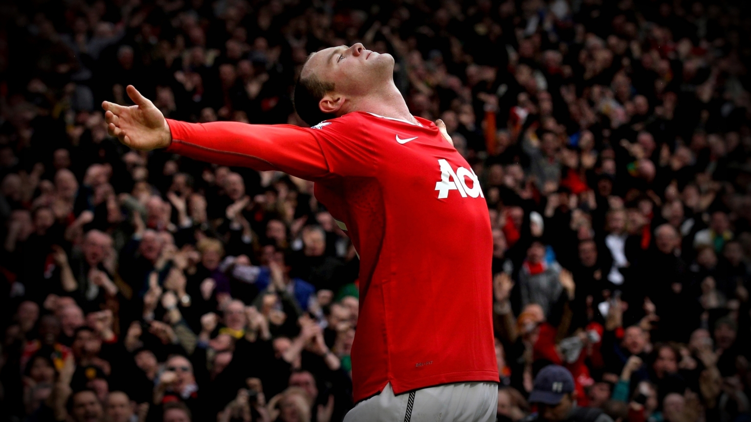 Wayne Rooney Football Player for 1536 x 864 HDTV resolution
