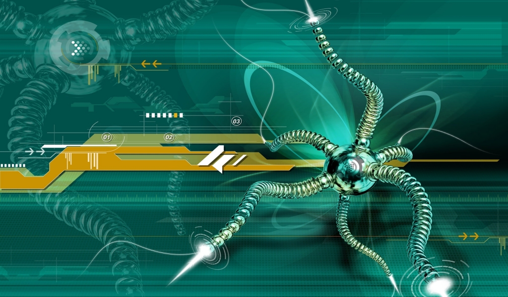 Web spider for 1024 x 600 widescreen resolution