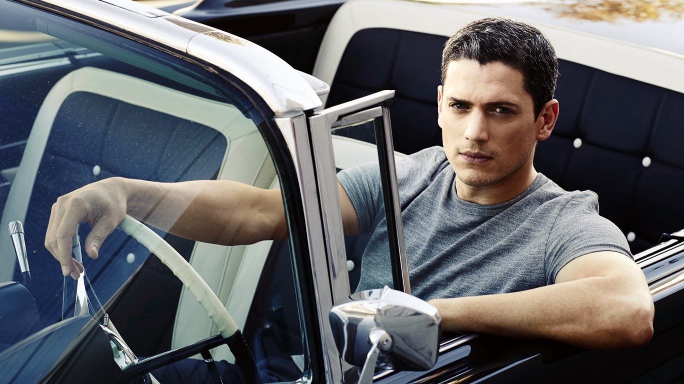 Wentworth Miller Cool for 1366 x 768 HDTV resolution