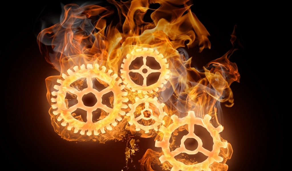 Wheels on Fire for 1024 x 600 widescreen resolution