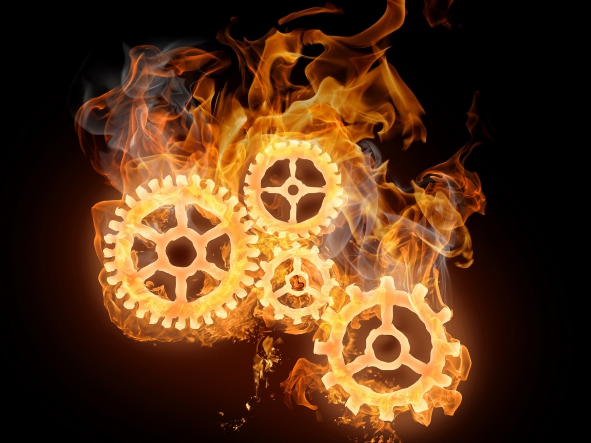 Wheels on Fire for 1152 x 864 resolution