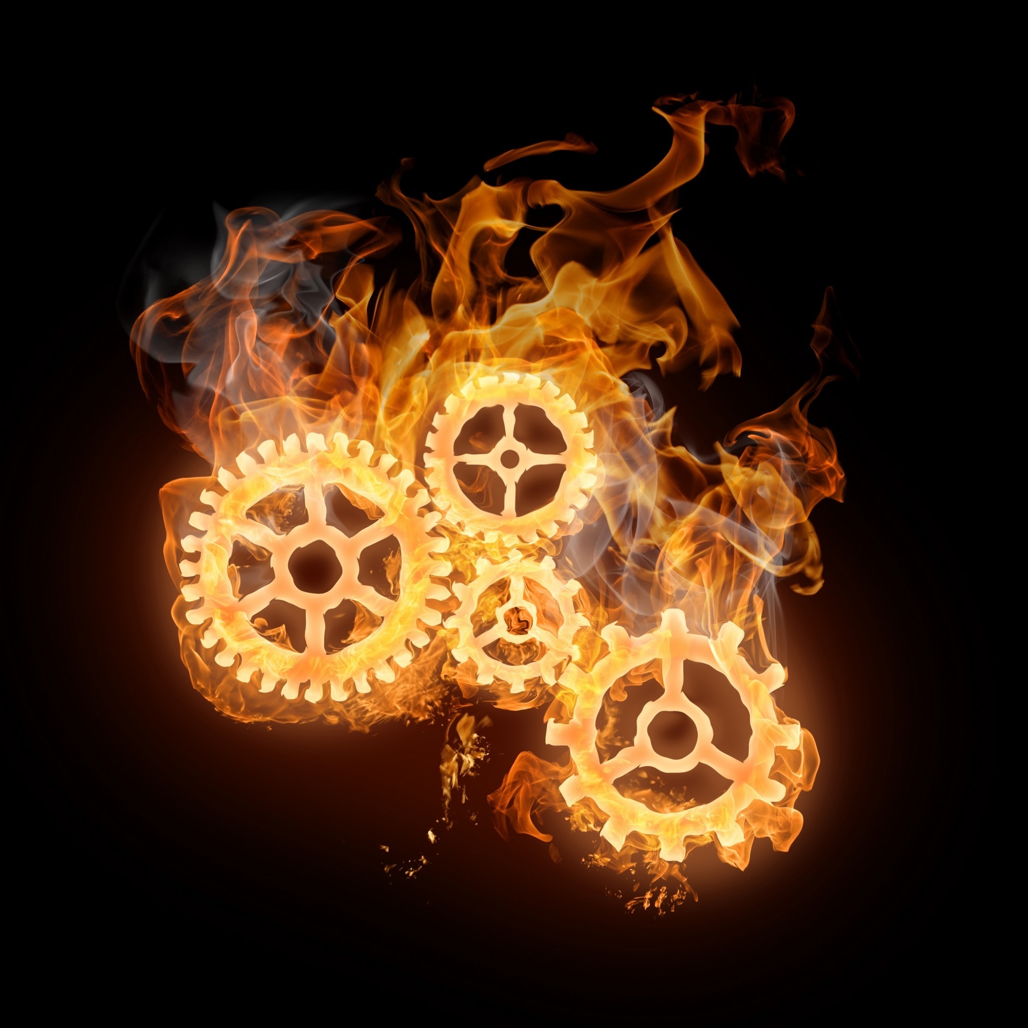 Wheels on Fire for 2048 x 2048 New iPad resolution