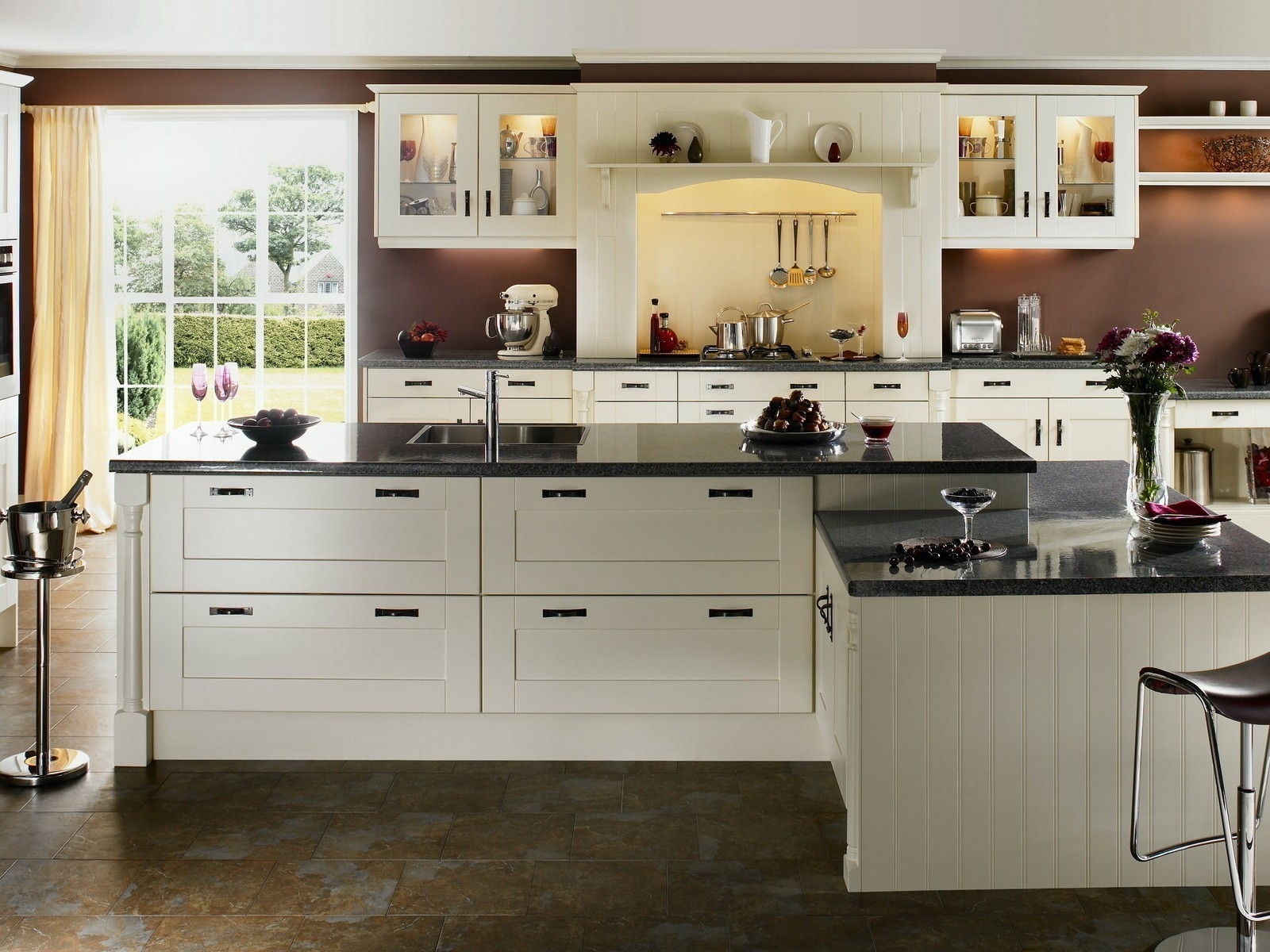 White Contemporany Kitchen for 1600 x 1200 resolution