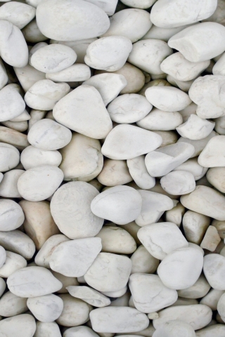 White Pebbles for 320 x 480 iPhone resolution