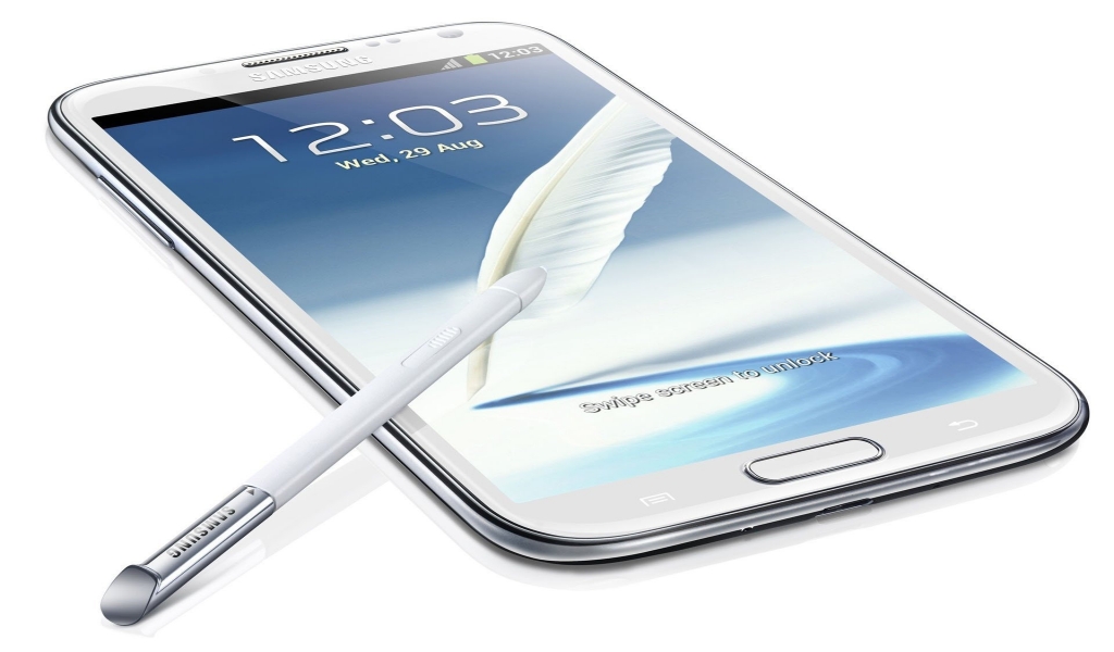 White Samsung Galaxy S3 for 1024 x 600 widescreen resolution