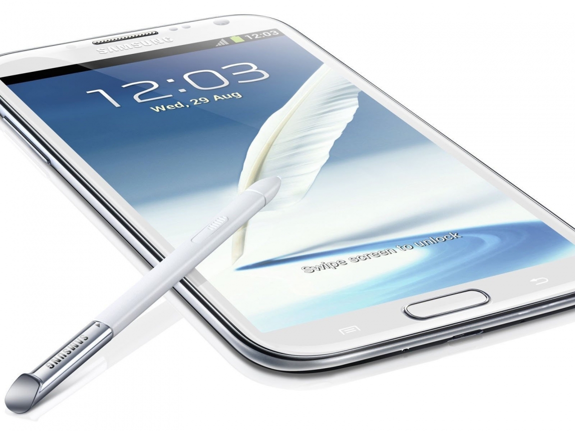 White Samsung Galaxy S3 for 1152 x 864 resolution