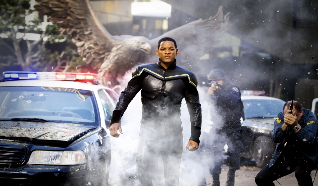 Will Smith Hancock for 1024 x 600 widescreen resolution
