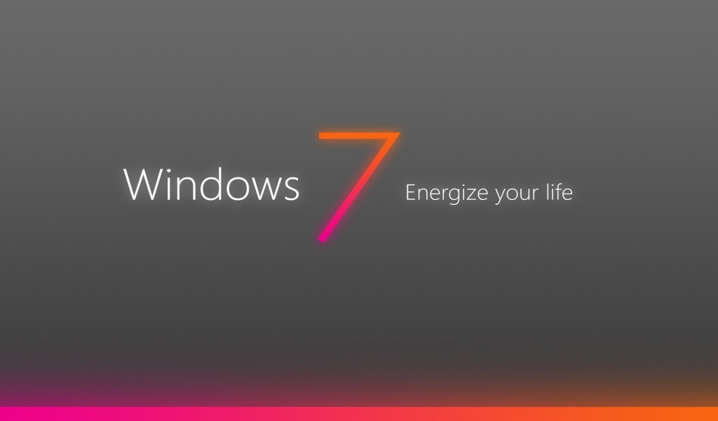 Windows 7 Energize for 1024 x 600 widescreen resolution
