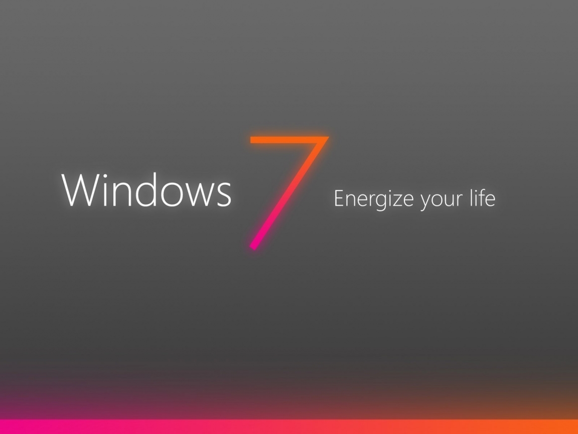 Windows 7 Energize for 1152 x 864 resolution