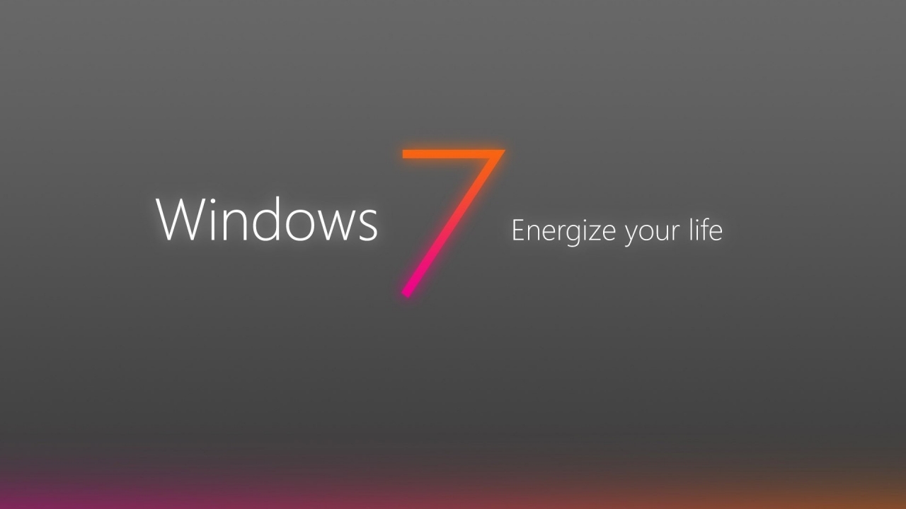Windows 7 Energize for 1280 x 720 HDTV 720p resolution