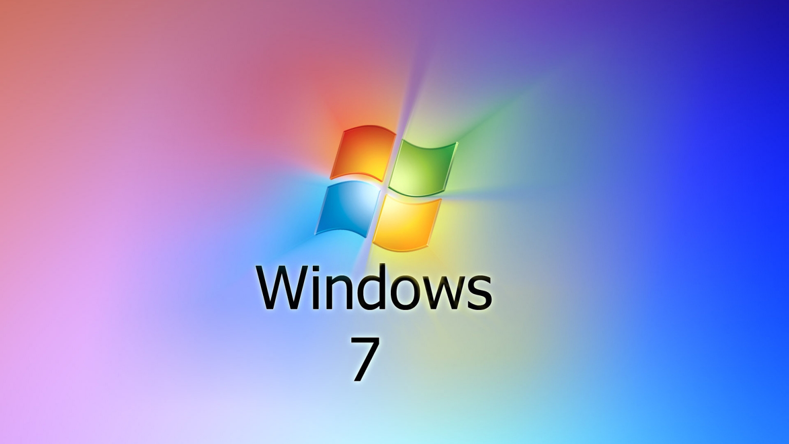 Windows 7 Simple for 1536 x 864 HDTV resolution