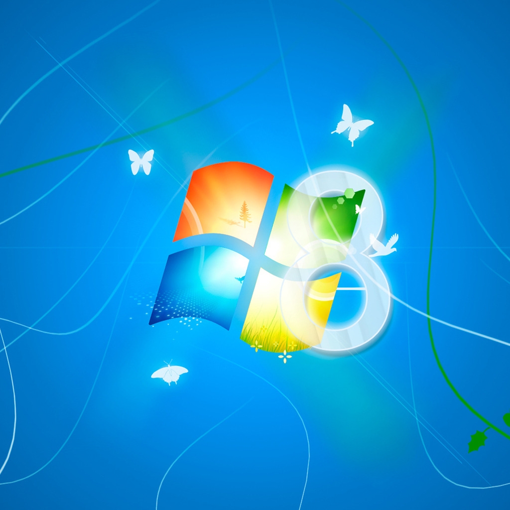 Windows 8 Alive for 1024 x 1024 iPad resolution