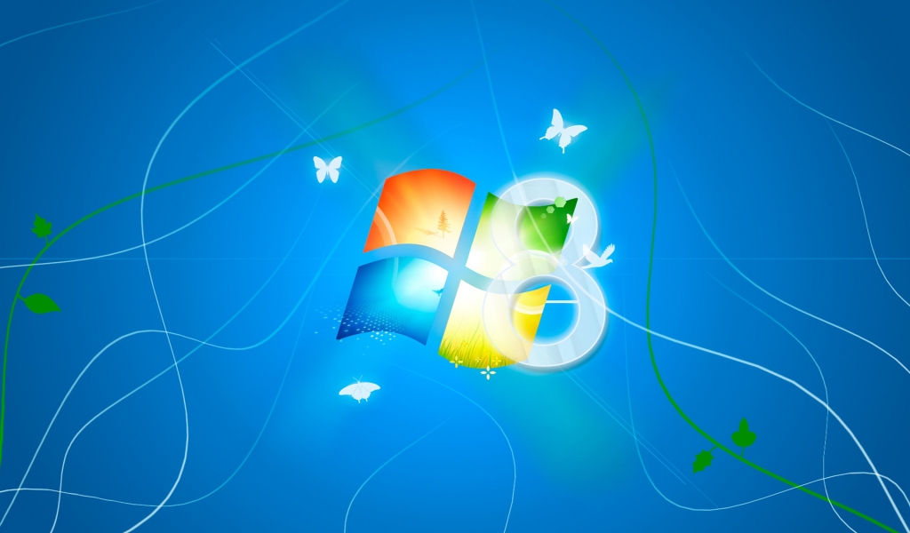 Windows 8 Alive for 1024 x 600 widescreen resolution