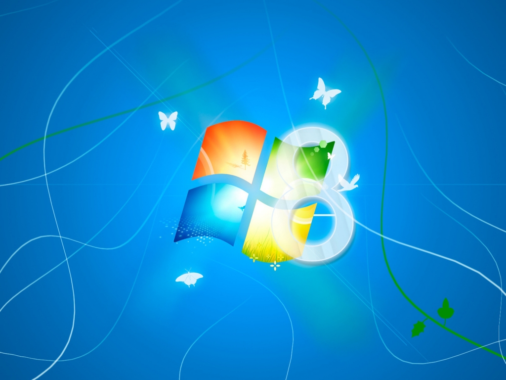 Windows 8 Alive for 1024 x 768 resolution