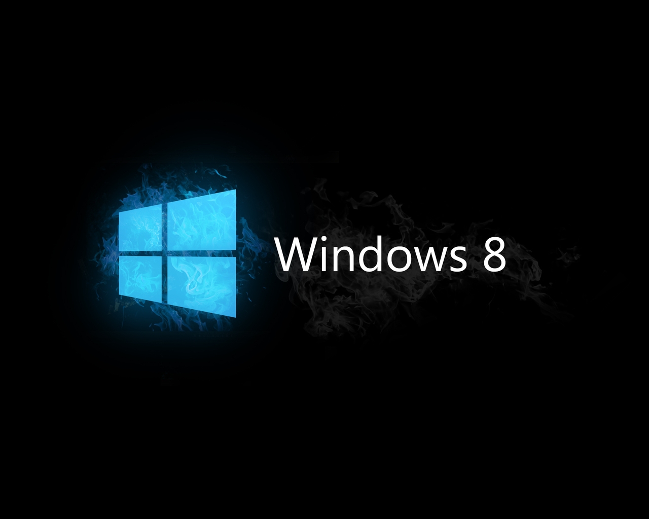 Windows 8 Blue and Black for 1280 x 1024 resolution