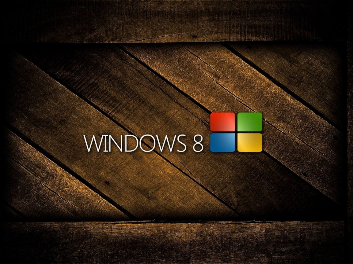 Windows 8 Wood for 1152 x 864 resolution