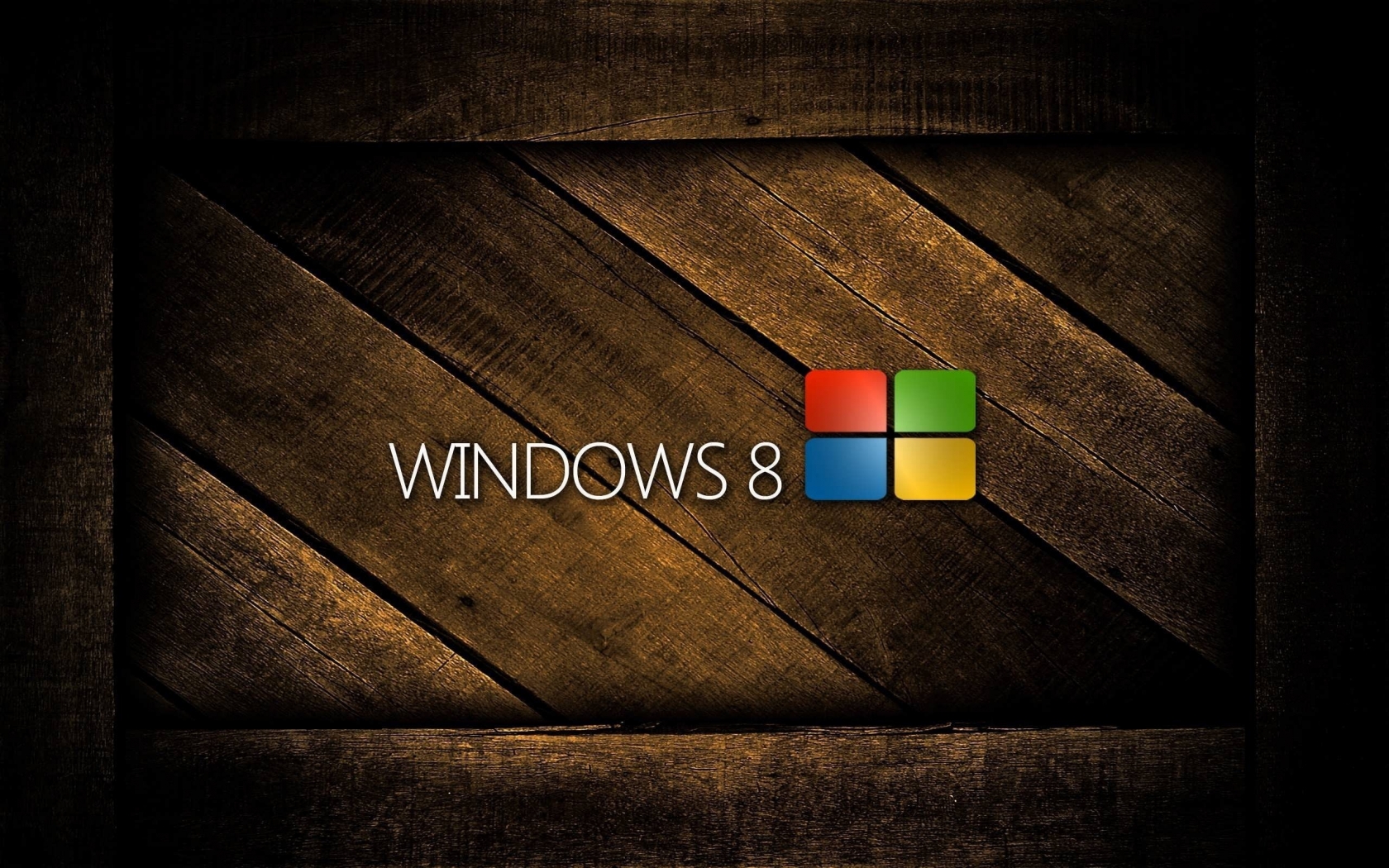 Windows 8 Wood for 1680 x 1050 widescreen resolution