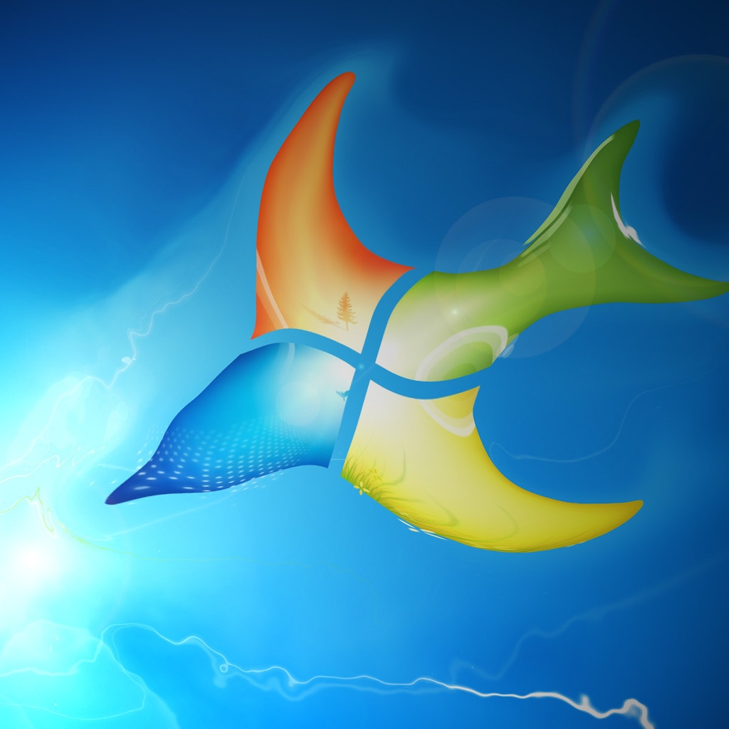 Windows Bird Logo for 1024 x 1024 iPad resolution