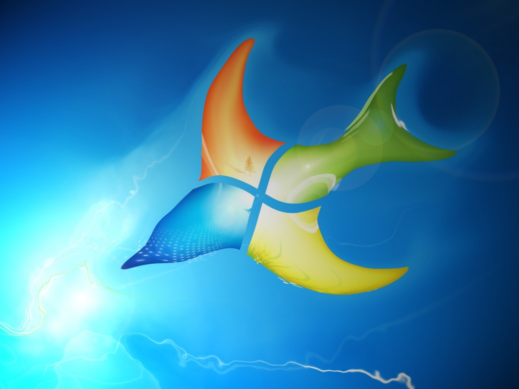 Windows Bird Logo for 1024 x 768 resolution