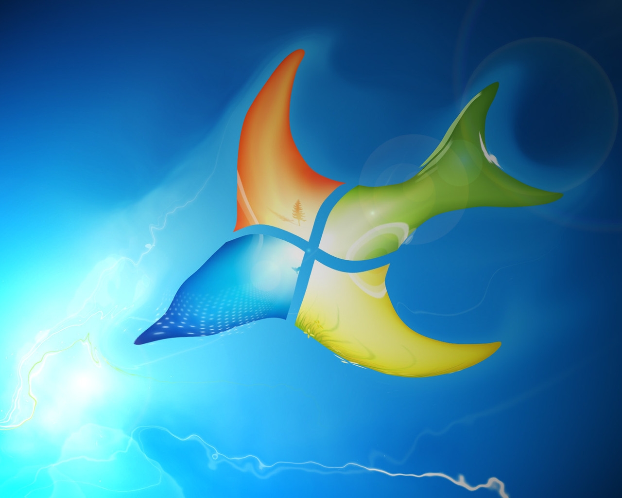 Windows Bird Logo for 1280 x 1024 resolution