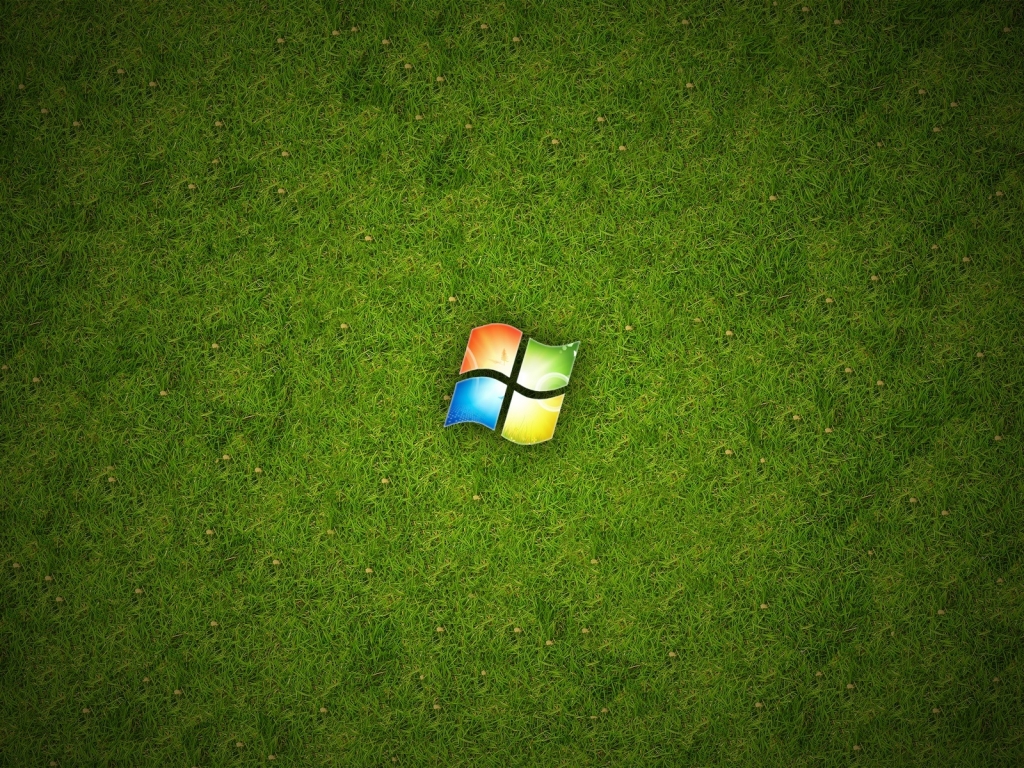 Windows Green for 1024 x 768 resolution