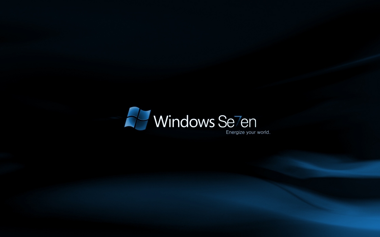 Windows Se7en Midnight for 1280 x 800 widescreen resolution