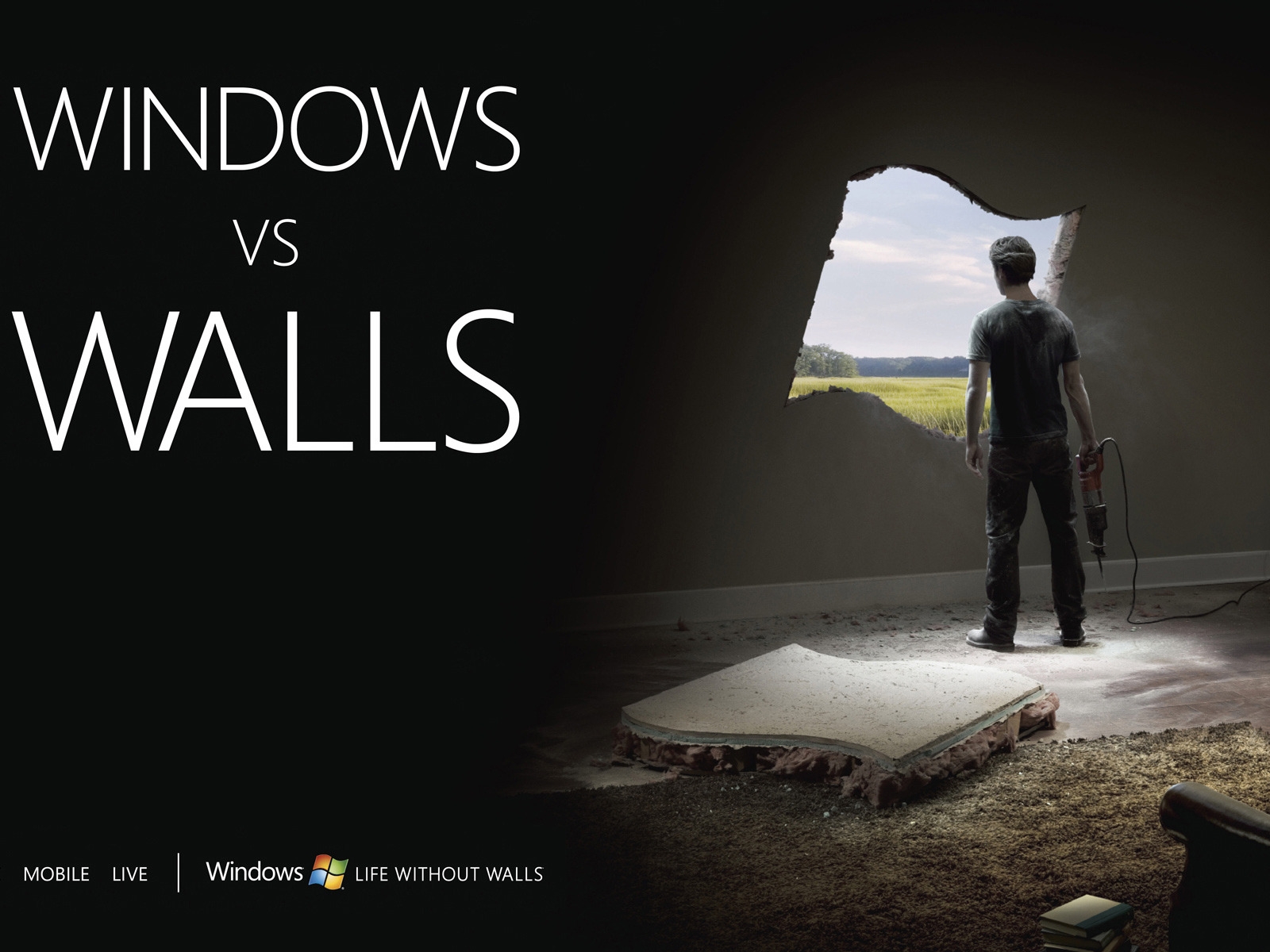 Windows vs Walls for 1600 x 1200 resolution