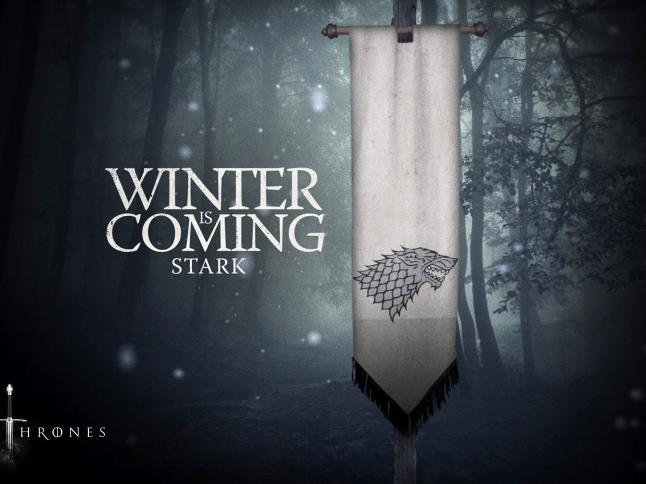 Winter is Coming Stark for 1280 x 960 resolution