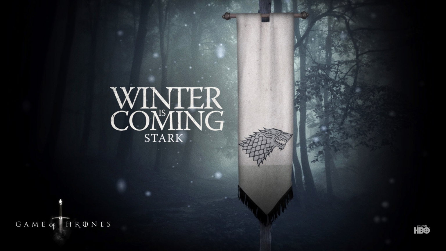 Winter is Coming Stark for 1536 x 864 HDTV resolution