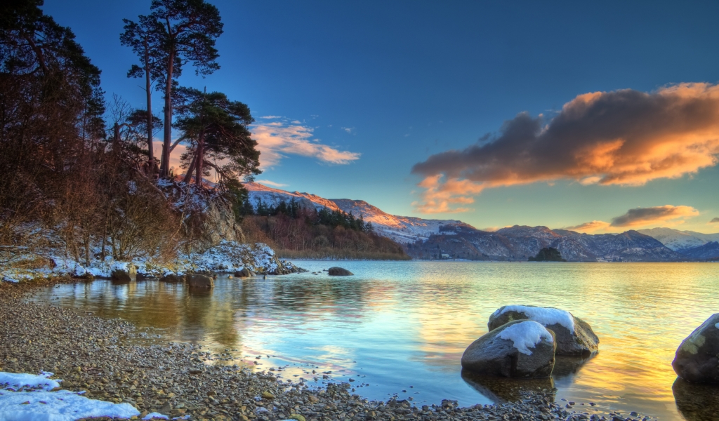 Winter Landscape for 1024 x 600 widescreen resolution