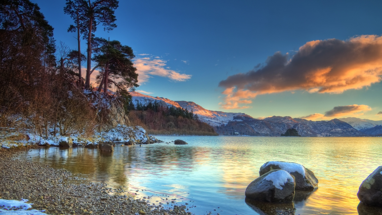 Winter Landscape for 1280 x 720 HDTV 720p resolution