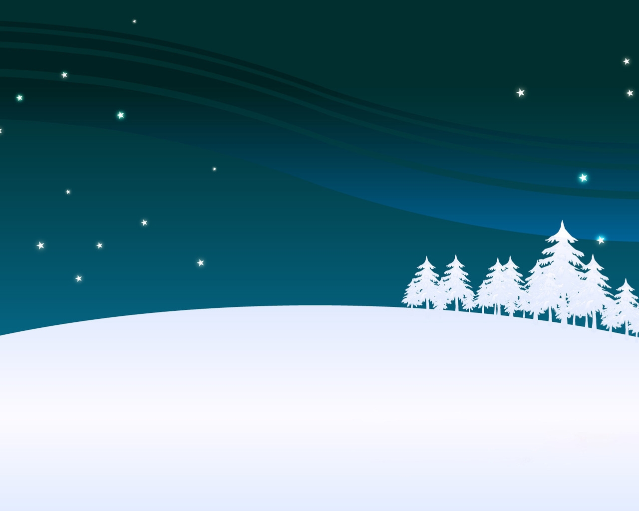 Winter landscape painting for 1280 x 1024 resolution