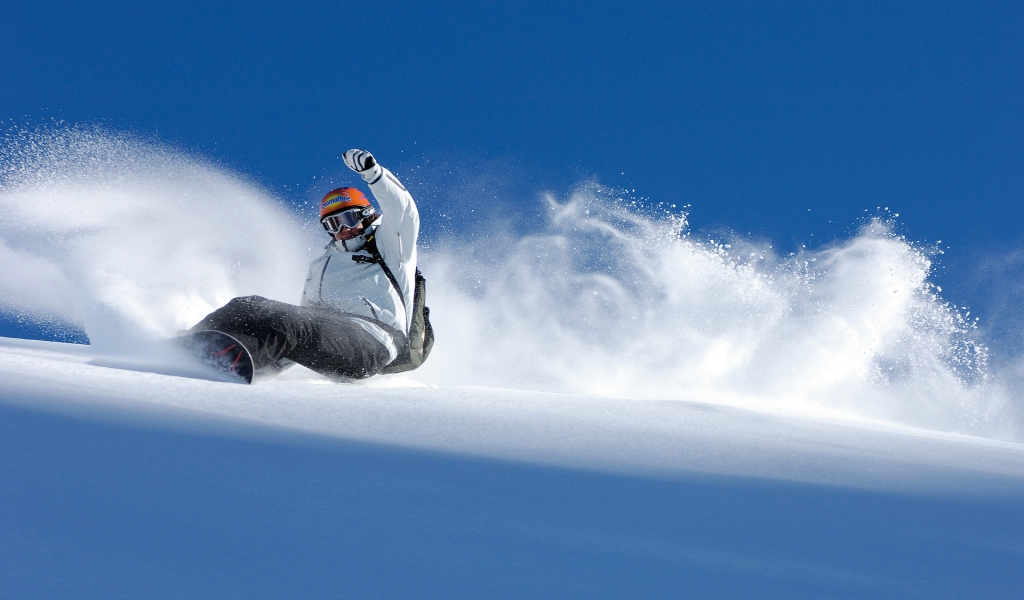 Winter Snowboarding Sport for 1024 x 600 widescreen resolution