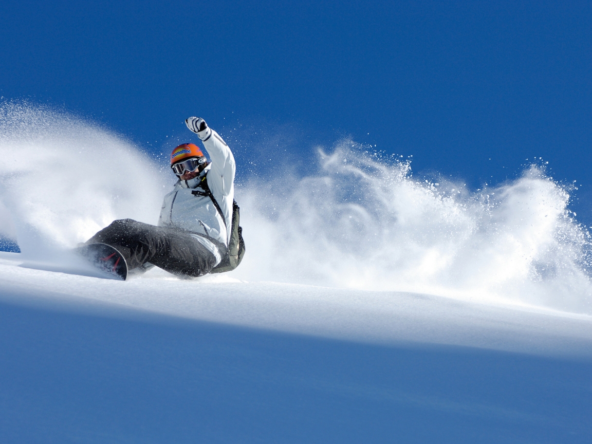 Winter Snowboarding Sport for 1152 x 864 resolution