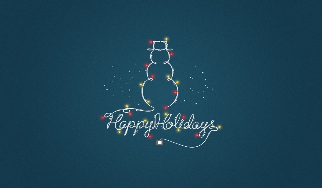Wish You Happy Holidays for 1024 x 600 widescreen resolution