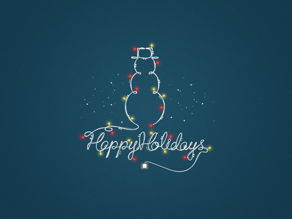 Wish You Happy Holidays for 1024 x 768 resolution
