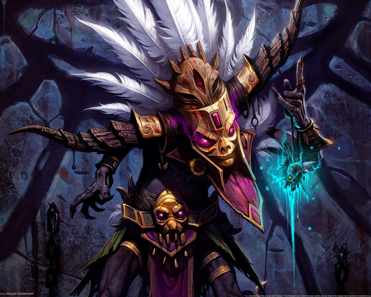 Witch Doctor Diablo 3 for 1280 x 1024 resolution
