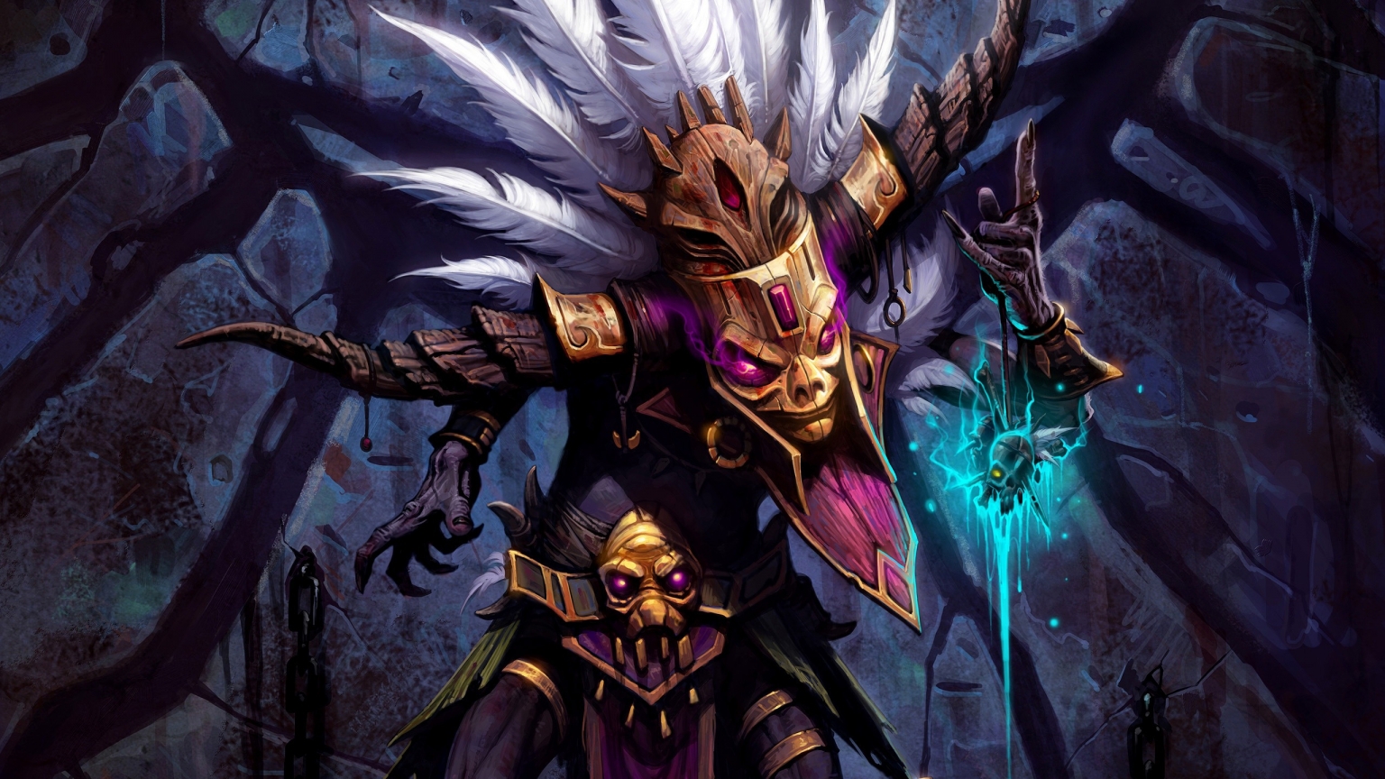 Witch Doctor Diablo 3 for 1536 x 864 HDTV resolution