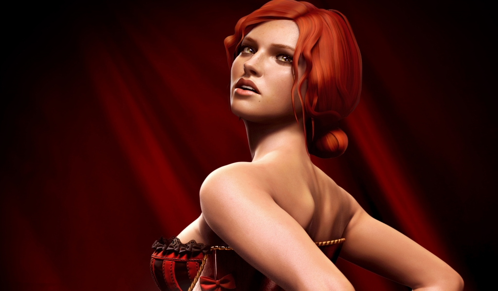 Witcher 2 Assassins Kings Triss Merigold for 1024 x 600 widescreen resolution