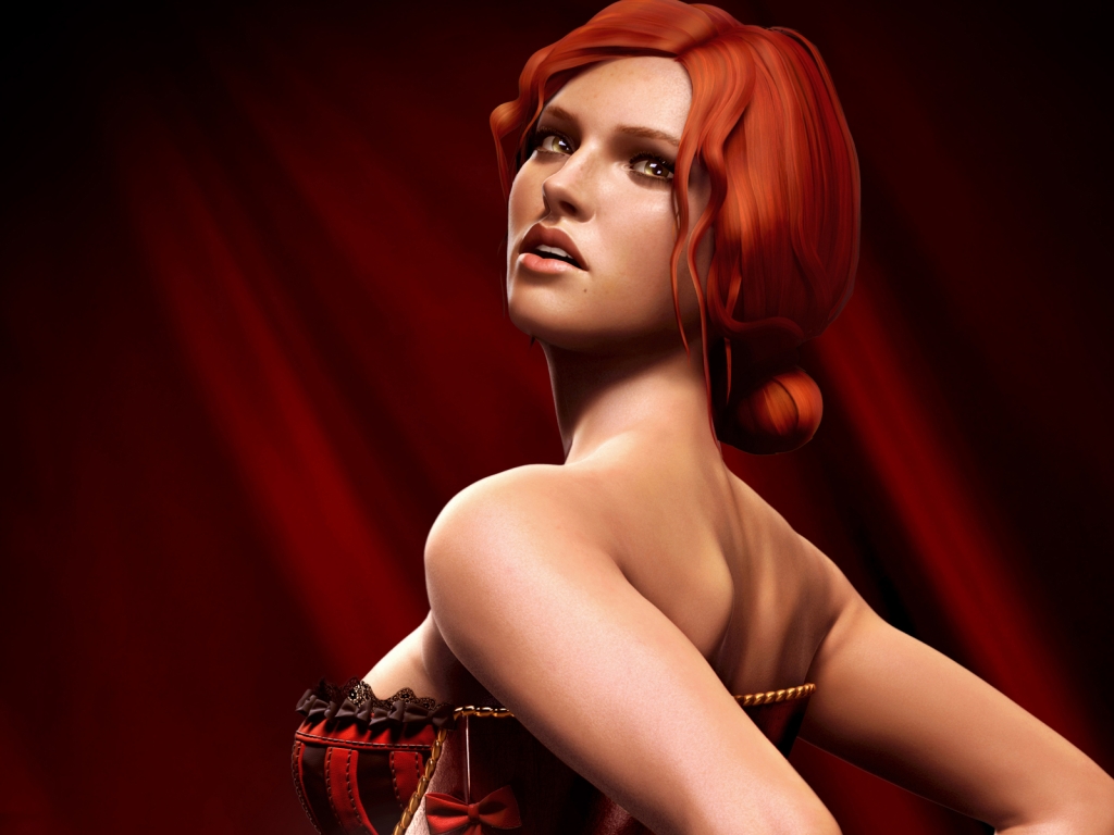 Witcher 2 Assassins Kings Triss Merigold for 1024 x 768 resolution