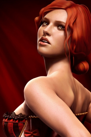 Witcher 2 Assassins Kings Triss Merigold for 320 x 480 iPhone resolution