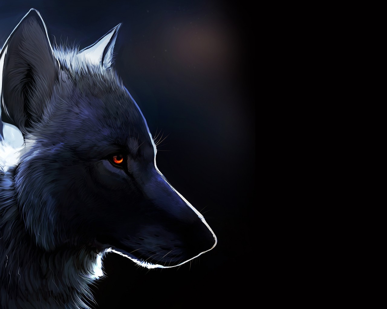 Wolf Drawing for 1280 x 1024 resolution
