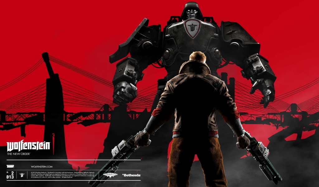 Wolfenstein the New Order for 1024 x 600 widescreen resolution