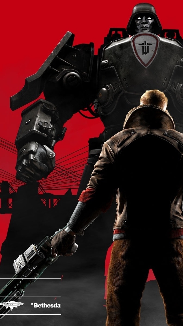 Wolfenstein the New Order for 640 x 1136 iPhone 5 resolution
